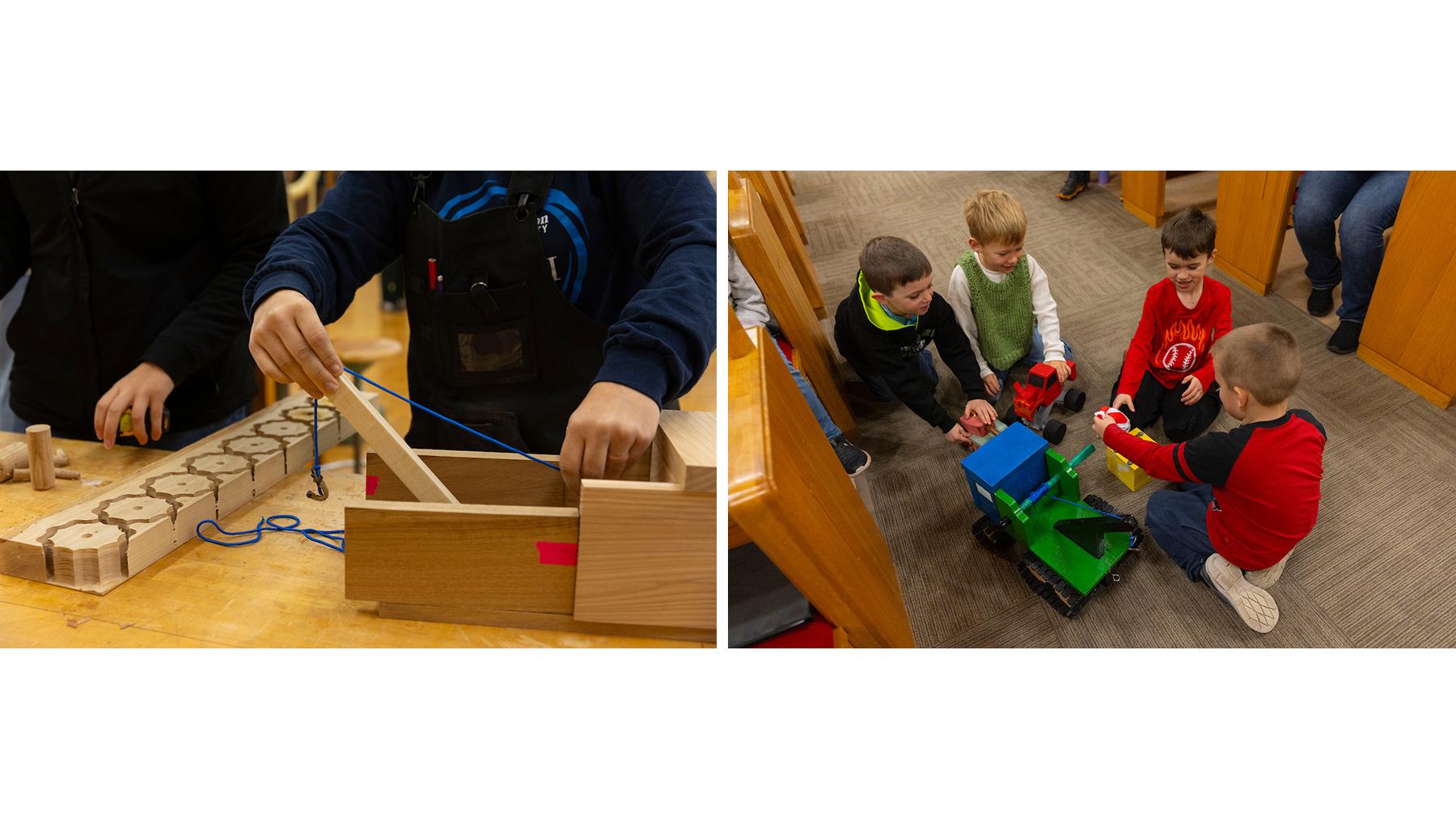 Design for Industry students create kindergartners' ideal toys